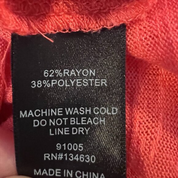 Sunday In Brooklyn Anthropologie Women Open Front Cardigan Medium Red Christmas - Picture 8 of 9